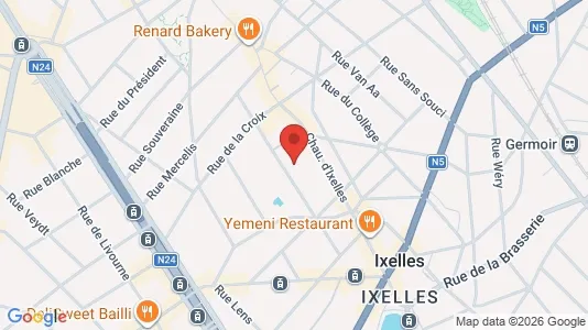 Apartments for rent i Brussels Elsene - kort over placeringen