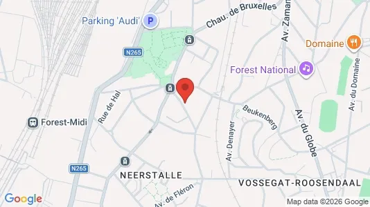 Apartments for rent i Brussels Vorst - kort over placeringen