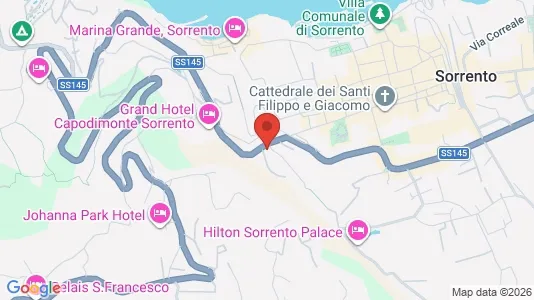 Rooms for rent i Sorrento - kort over placeringen