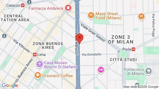 Rooms for rent i Milano Zona 3 - Porta Venezia, Città Studi, Lambrate - kort over placeringen