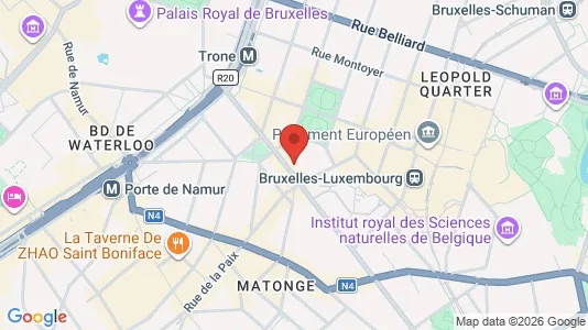 Apartments for rent i Brussels Elsene - kort over placeringen