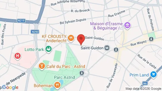 Apartments for rent i Brussels Anderlecht - kort over placeringen