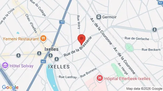 Apartments for rent i Brussels Elsene - kort over placeringen
