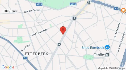 Apartments for rent i Brussels Etterbeek - kort over placeringen