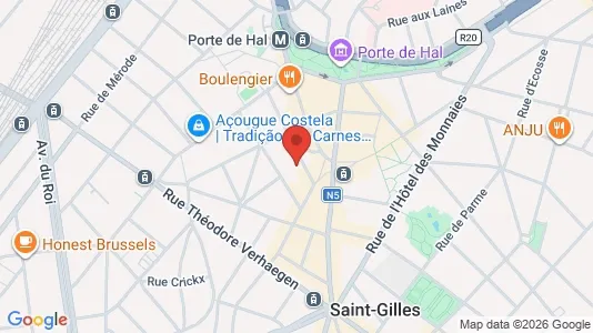 Apartments for rent i Brussels Sint-Gillis - kort over placeringen