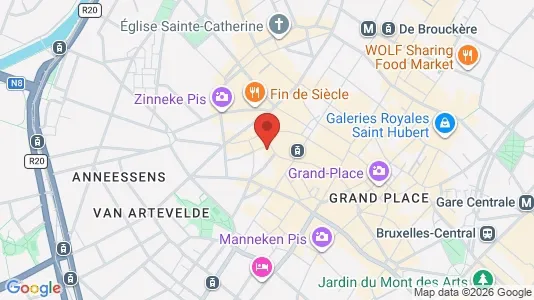 Apartments for rent i Stad Brussel - kort over placeringen