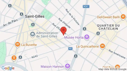 Apartments for rent i Brussels Sint-Gillis - kort over placeringen