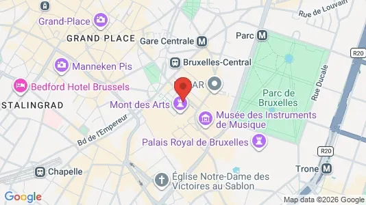 Apartments for rent i Stad Brussel - kort over placeringen