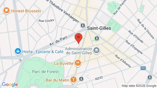Apartments for rent i Brussels Sint-Gillis - kort over placeringen
