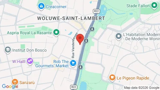 Apartments for rent i Brussels Sint-Lambrechts-Woluwe - kort over placeringen