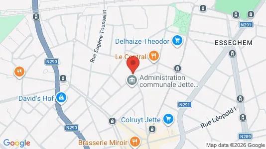 Apartments for rent i Brussels Jette - kort over placeringen