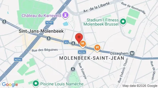 Apartments for rent i Brussels Sint-Jans-Molenbeek - kort over placeringen