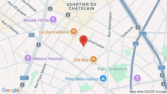 Apartments for rent i Brussels Elsene - kort over placeringen