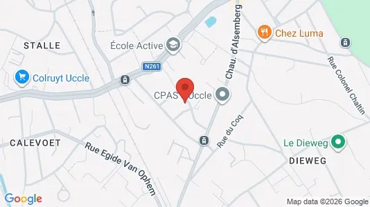Apartments for rent i Brussels Ukkel - kort over placeringen