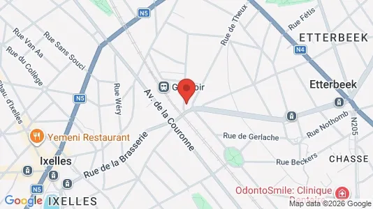 Apartments for rent i Brussels Elsene - kort over placeringen