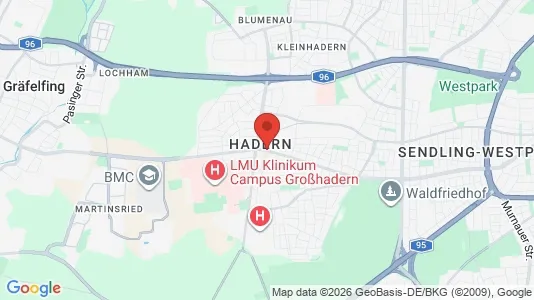 Apartments for rent i Munich Hadern - kort over placeringen