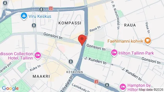 Apartments for rent i Tallinn Kesklinna - kort over placeringen