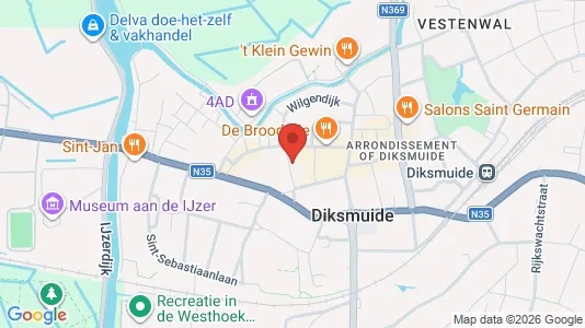 Apartments for rent in Diksmuide - Photo from Google Street View