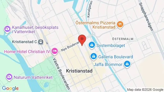 Apartments for rent i Kristianstad - kort over placeringen