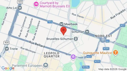 Apartments for rent i Brussels Etterbeek - kort over placeringen