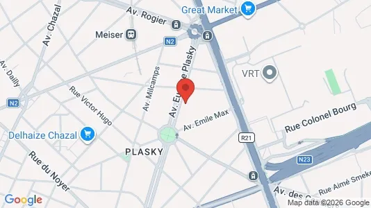 Apartments for rent i Brussels Schaarbeek - kort over placeringen