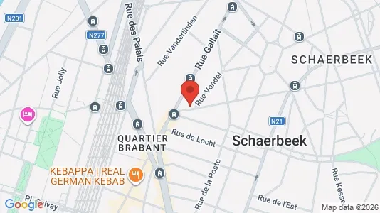 Apartments for rent i Brussels Schaarbeek - kort over placeringen