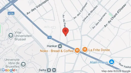Apartments for rent i Brussels Oudergem - kort over placeringen
