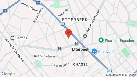 Apartments for rent i Brussels Etterbeek - kort over placeringen