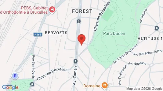 Apartments for rent i Brussels Vorst - kort over placeringen