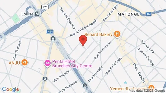 Apartments for rent i Brussels Elsene - kort over placeringen