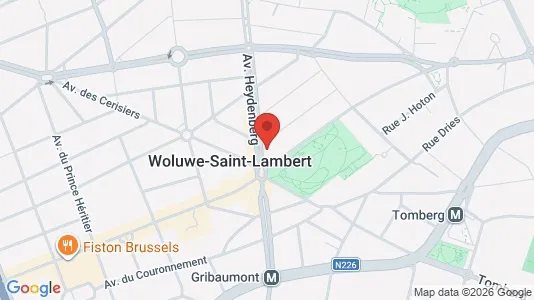 Apartments for rent i Brussels Sint-Lambrechts-Woluwe - kort over placeringen