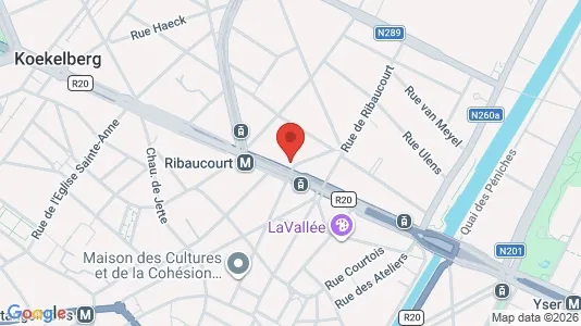 Apartments for rent i Brussels Sint-Jans-Molenbeek - kort over placeringen