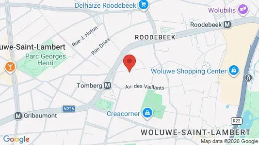 Apartments for rent i Brussels Sint-Lambrechts-Woluwe - kort over placeringen