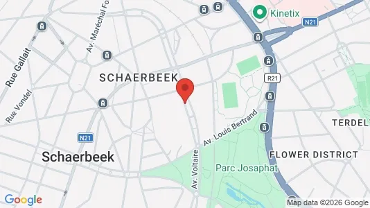 Apartments for rent i Brussels Schaarbeek - kort over placeringen