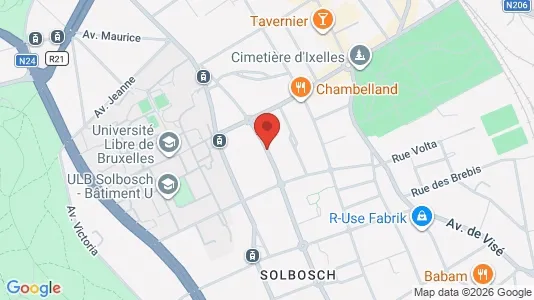 Apartments for rent i Brussels Elsene - kort over placeringen