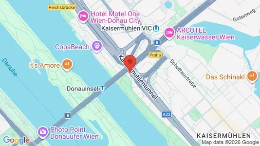 Apartments for rent i Vienna Donaustadt - kort over placeringen