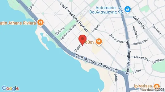 Apartments for rent i Glyfada - kort over placeringen