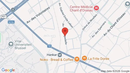 Apartments for rent i Brussels Oudergem - kort over placeringen