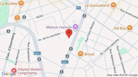 Apartments for rent i Brussels Vorst - kort over placeringen