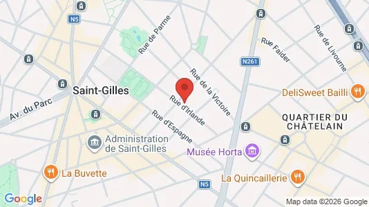 Apartments for rent i Brussels Sint-Gillis - kort over placeringen