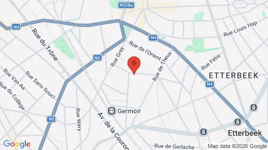 Apartments for rent i Brussels Elsene - kort over placeringen