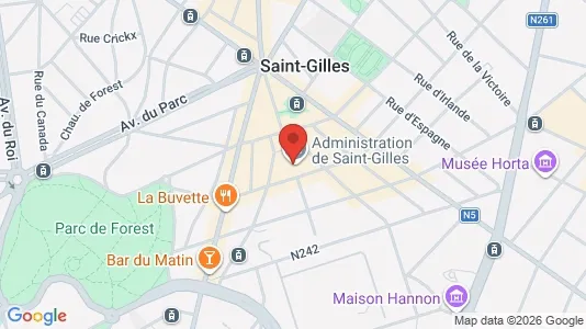 Apartments for rent i Brussels Sint-Gillis - kort over placeringen