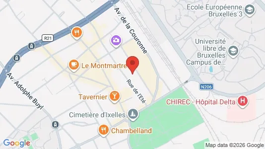 Apartments for rent i Brussels Elsene - kort over placeringen