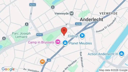 Apartments for rent i Brussels Anderlecht - kort over placeringen