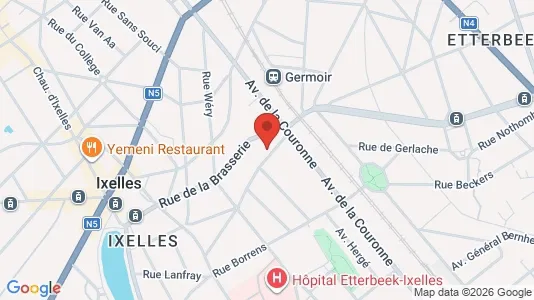 Apartments for rent i Brussels Elsene - kort over placeringen