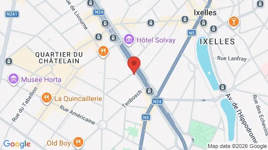 Apartments for rent i Brussels Elsene - kort over placeringen