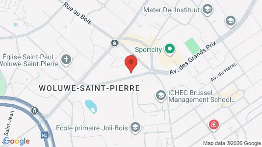 Apartments for rent i Brussels Sint-Pieters-Woluwe - kort over placeringen