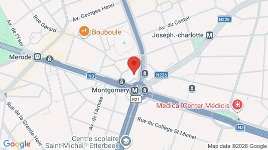 Apartments for rent i Brussels Sint-Pieters-Woluwe - kort over placeringen