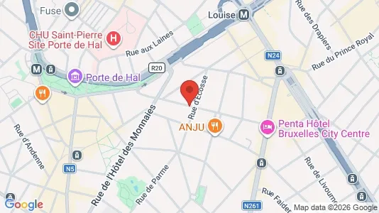 Apartments for rent i Brussels Sint-Gillis - kort over placeringen