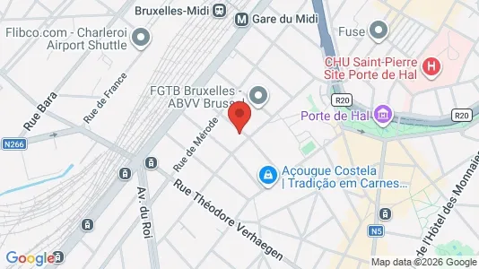 Apartments for rent i Brussels Sint-Gillis - kort over placeringen
